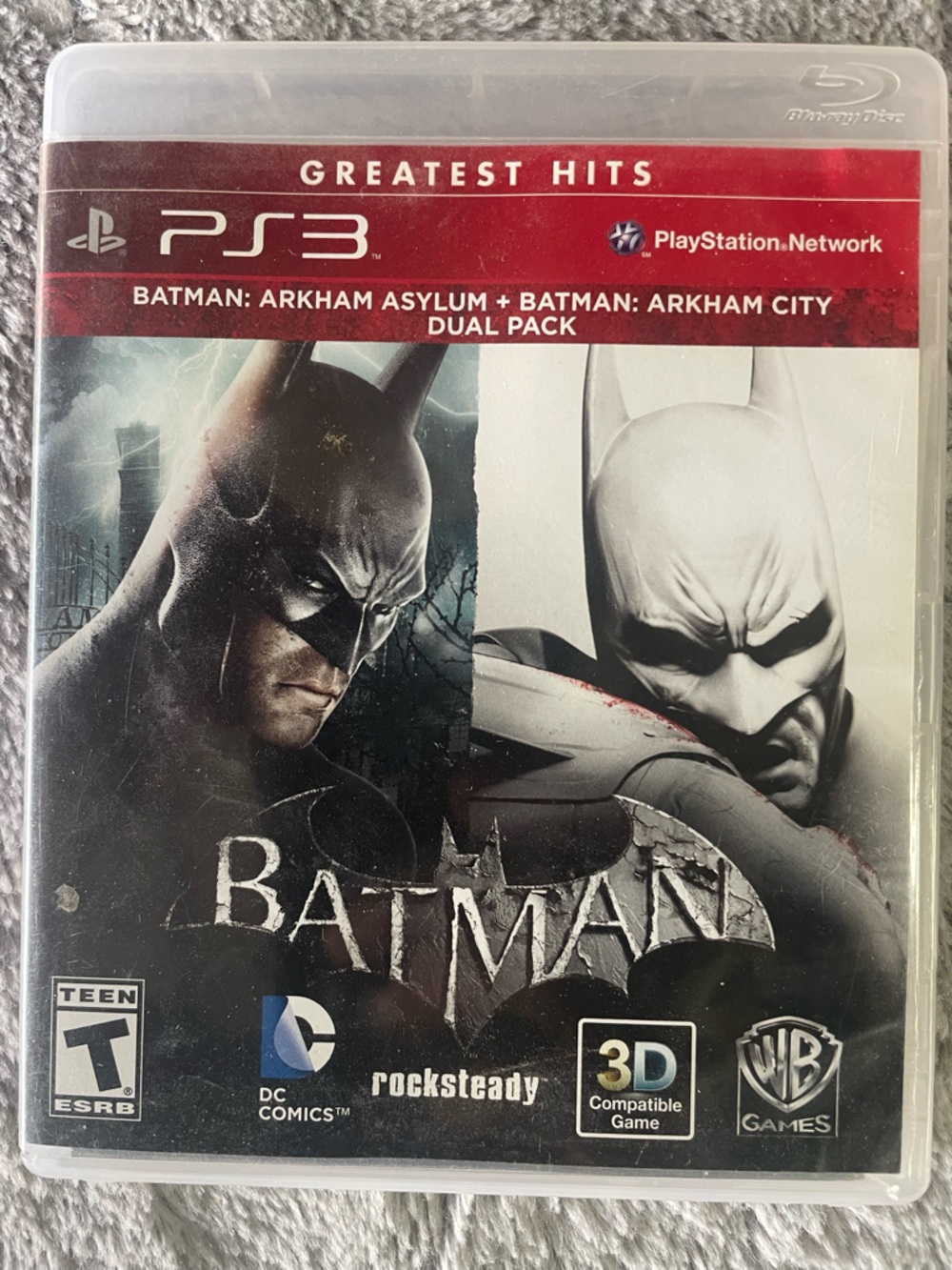 Warner Bros. PS3 Batman Dual Pack - Black, White, Red Artwork